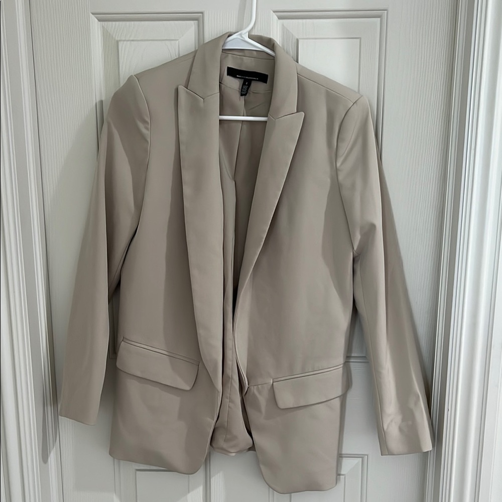 White House Black Market Tan Blazer Professional Suit Jacket